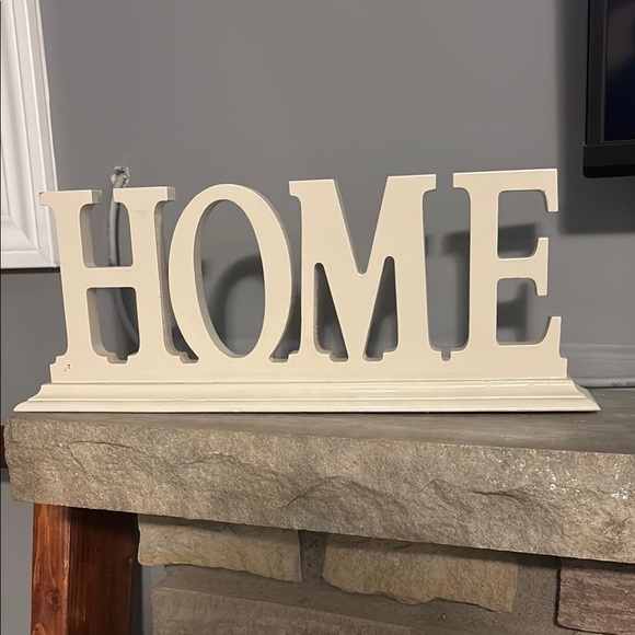 Decorative HOME Sign - Cream - Picture 1 of 1